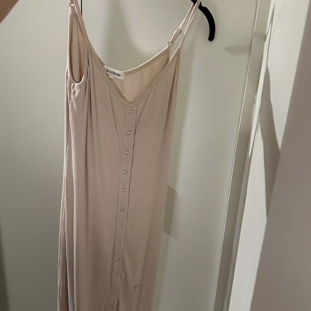 Beige midi dress